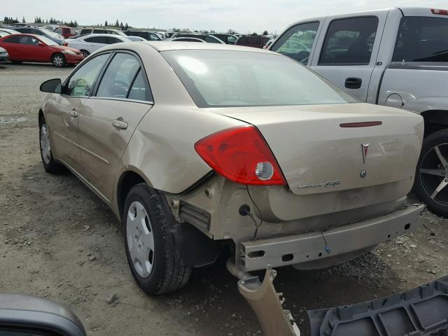 1G2ZF57B584180188 - 2008 PONTIAC G6 VALUE L GOLD photo 3