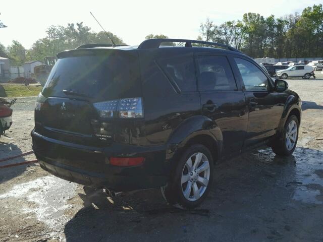 JA4JS4AX8AZ014611 - 2010 MITSUBISHI OUTLANDER BLACK photo 4