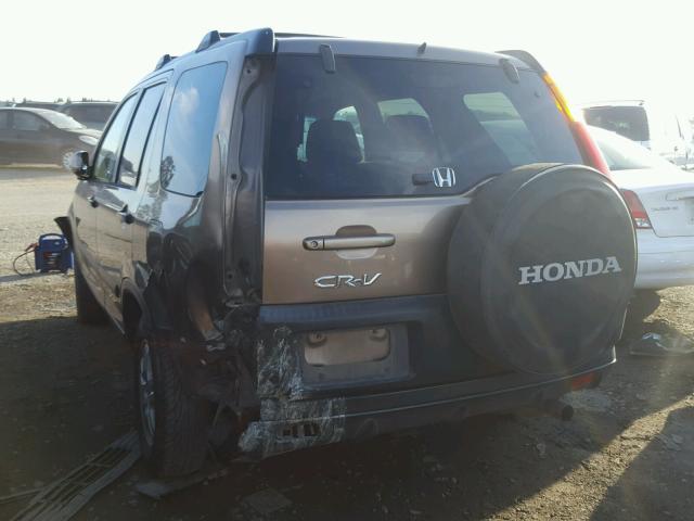 JHLRD78894C031494 - 2004 HONDA CR-V EX BROWN photo 3