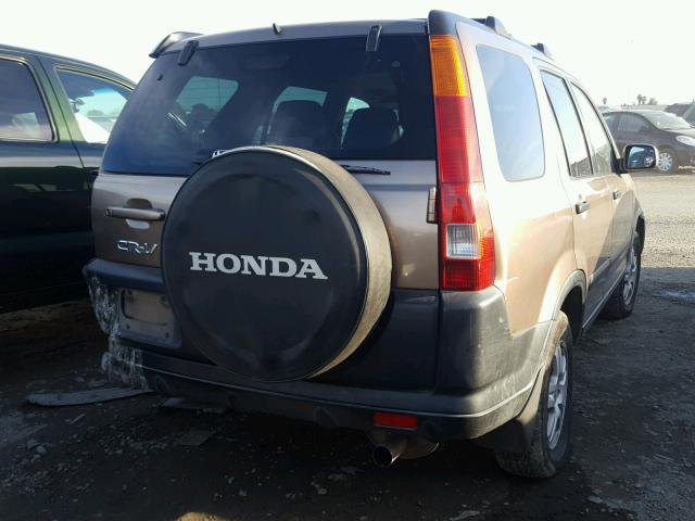 JHLRD78894C031494 - 2004 HONDA CR-V EX BROWN photo 4