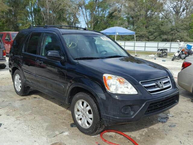 SHSRD788X5U320877 - 2005 HONDA CR-V EX BLACK photo 1