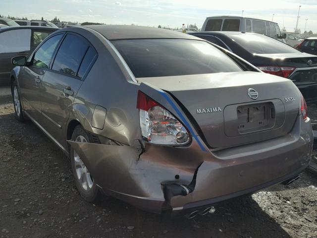 1N4BA41E27C804533 - 2007 NISSAN MAXIMA SE TAN photo 3