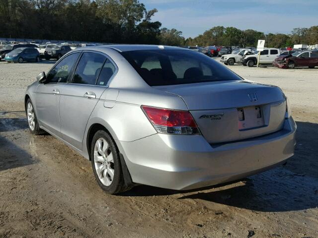 1HGCP26848A002813 - 2008 HONDA ACCORD EXL SILVER photo 3