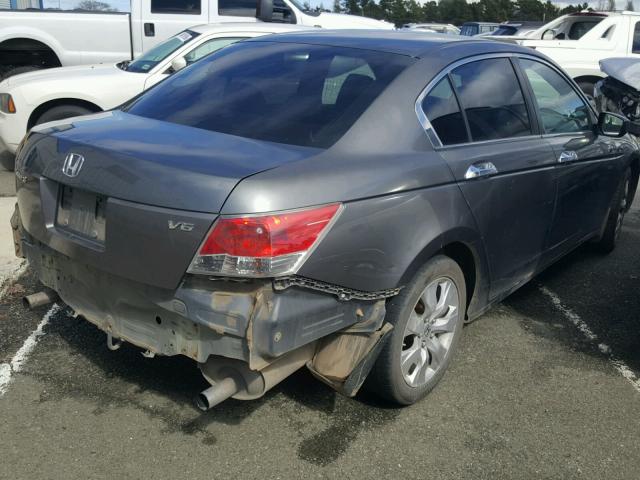 1HGCP36718A024801 - 2008 HONDA ACCORD EX CHARCOAL photo 4