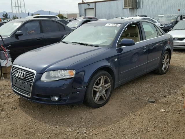 WAUDF78E86A139043 - 2006 AUDI A4 2.0T QU BLUE photo 2