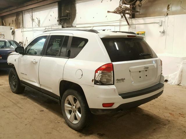 1J4NF1FB9BD209813 - 2011 JEEP COMPASS SP WHITE photo 3