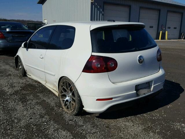WVWEV71KX6W085547 - 2006 VOLKSWAGEN NEW GTI WHITE photo 3