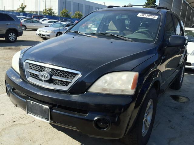 KNDJC733035081096 - 2003 KIA SORENTO EX BLACK photo 2