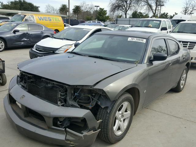 2B3KA33V39H585584 - 2009 DODGE CHARGER SX CHARCOAL photo 2