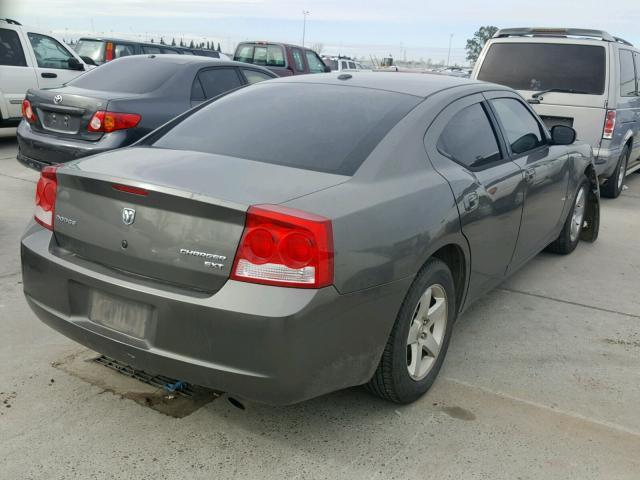 2B3KA33V39H585584 - 2009 DODGE CHARGER SX CHARCOAL photo 4