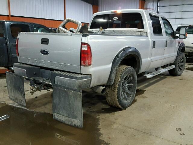 1FTWW31R68ED97204 - 2008 FORD F350 SRW S SILVER photo 4