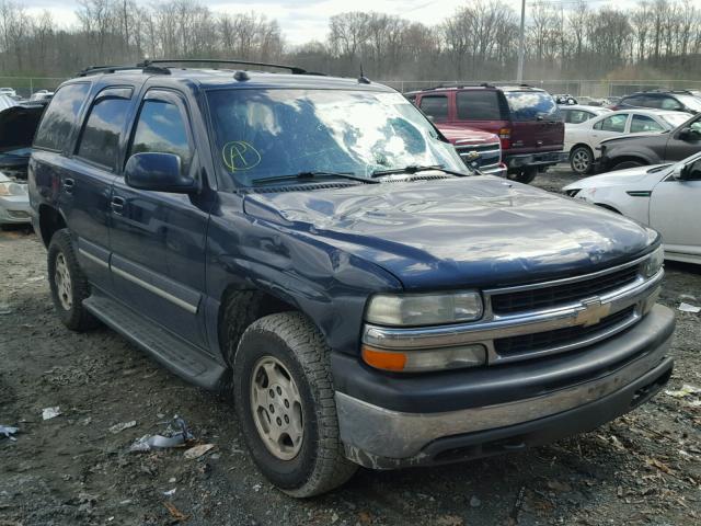 1GNEK13Z74J258443 - 2004 CHEVROLET TAHOE K150 BLUE photo 1