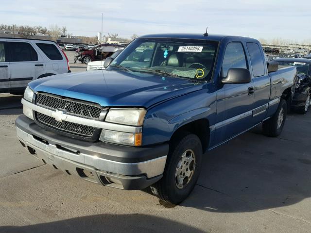 1GCEK19T63Z220777 - 2003 CHEVROLET SILVERADO BLUE photo 2