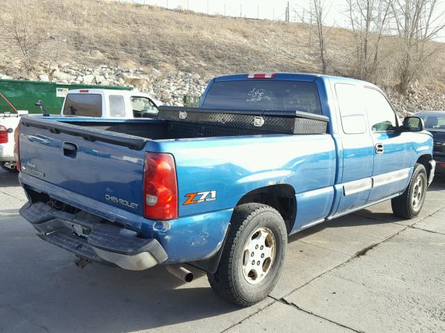 1GCEK19T63Z220777 - 2003 CHEVROLET SILVERADO BLUE photo 4