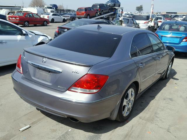 JH4KB16575C005552 - 2005 ACURA RL ნაცრისფერი ფოტო 4