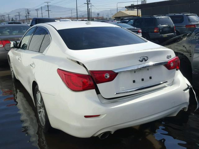 JN1BV7AP3FM352587 - 2015 INFINITI Q50 BASE WHITE photo 3