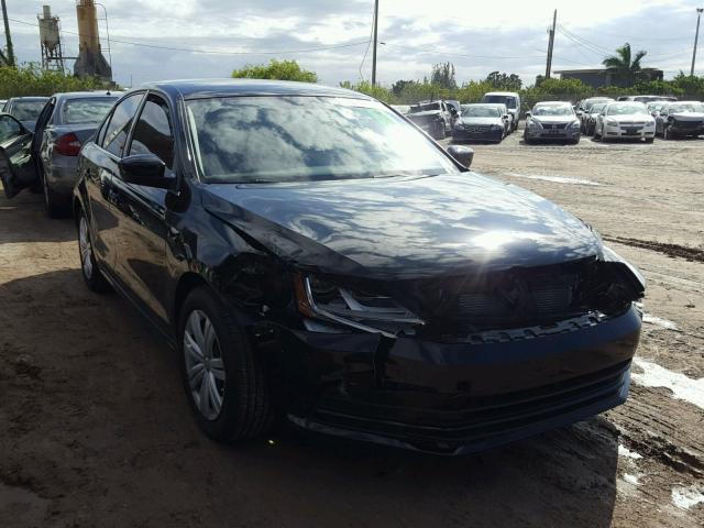 3VW2B7AJ3HM303993 - 2017 VOLKSWAGEN JETTA S BLACK photo 1