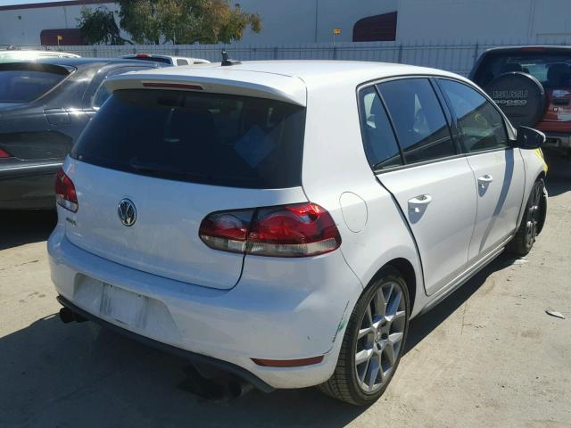 WVWHD7AJ5DW130110 - 2013 VOLKSWAGEN GTI WHITE photo 4