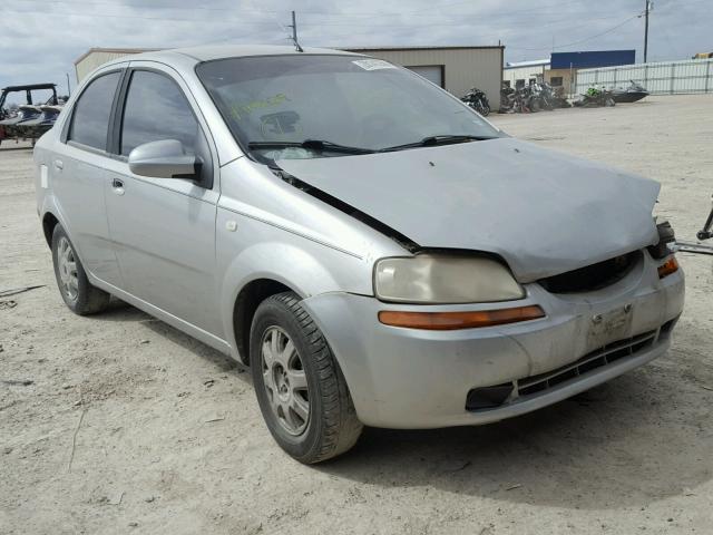 KL1TG52615B387944 - 2005 CHEVROLET AVEO LT SILVER photo 1