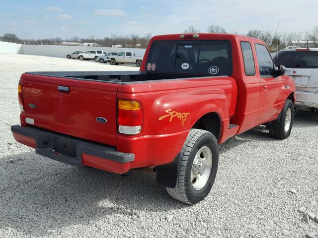 1FTZR15X9XPA56898 - 1999 FORD RANGER SUP RED photo 4