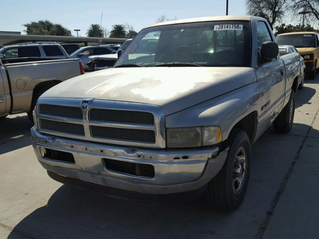 1B7HC16X9YS595287 - 2000 DODGE RAM 1500 SILVER photo 2