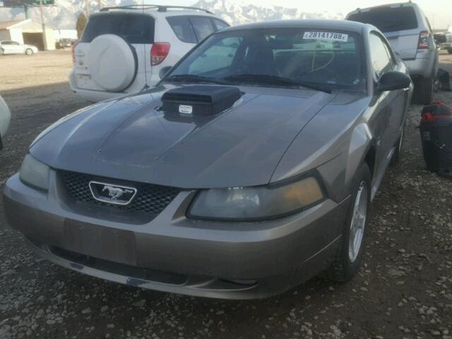 1FAFP40402F105269 - 2002 FORD MUSTANG GRAY photo 2