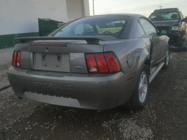 1FAFP40402F105269 - 2002 FORD MUSTANG GRAY photo 4