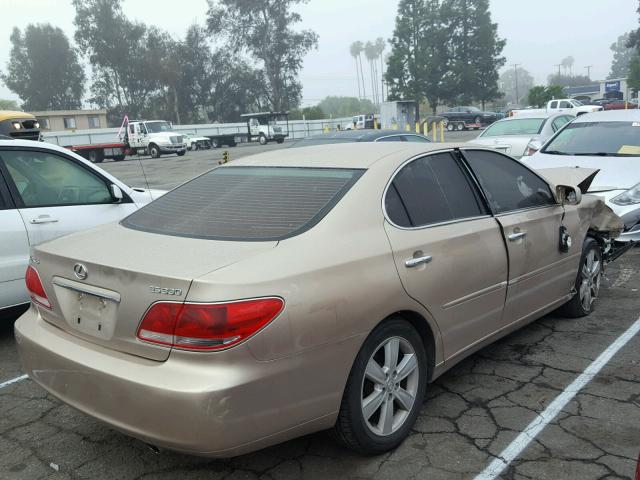 JTHBA30G865167155 - 2006 LEXUS ES 330 GOLD photo 4