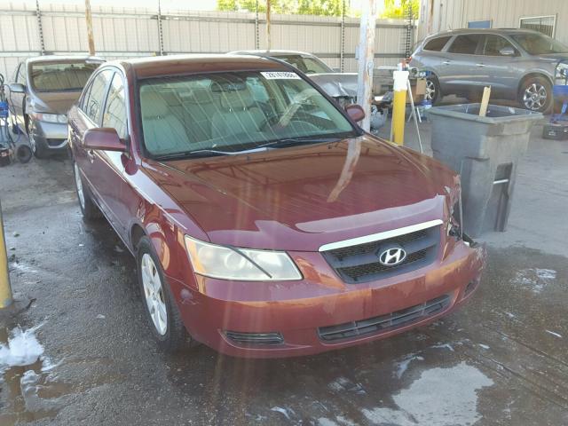 5NPET46F18H362014 - 2008 HYUNDAI SONATA GLS BURGUNDY photo 1