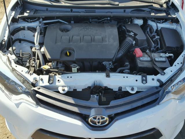 5YFBURHE4FP225280 - 2015 TOYOTA COROLLA L WHITE photo 7