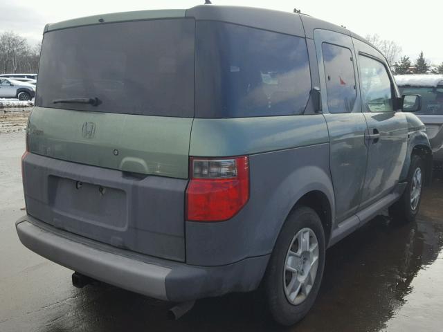 5J6YH17345L017577 - 2005 HONDA ELEMENT LX GREEN photo 4