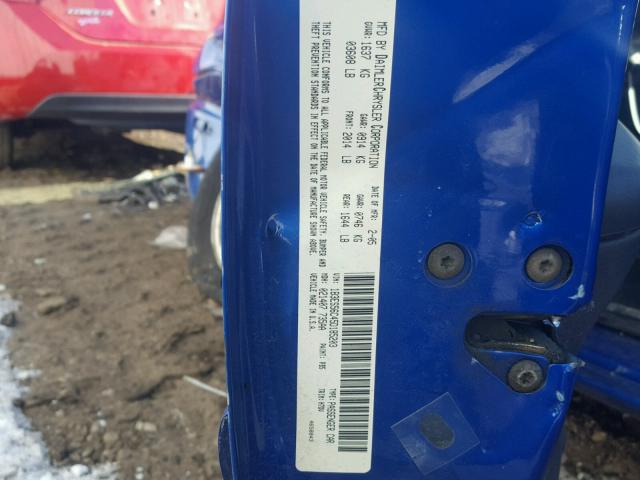 1B3ES56C45D185203 - 2005 DODGE NEON SXT BLUE photo 10