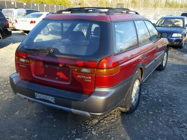 4S3BG6854W7605601 - 1998 SUBARU LEGACY 30T RED photo 4