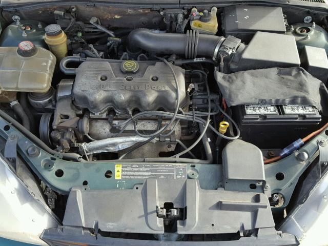 1FAFP34P4YW123796 - 2000 FORD FOCUS SE GREEN photo 7