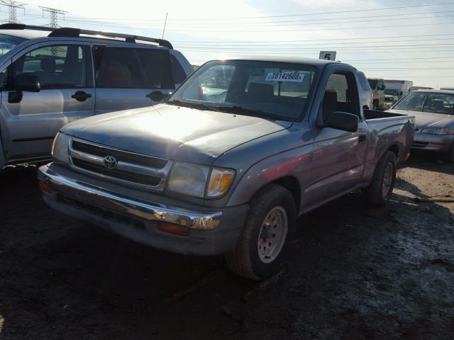 4TANL42N3WZ146082 - 1998 TOYOTA TACOMA BLUE photo 2