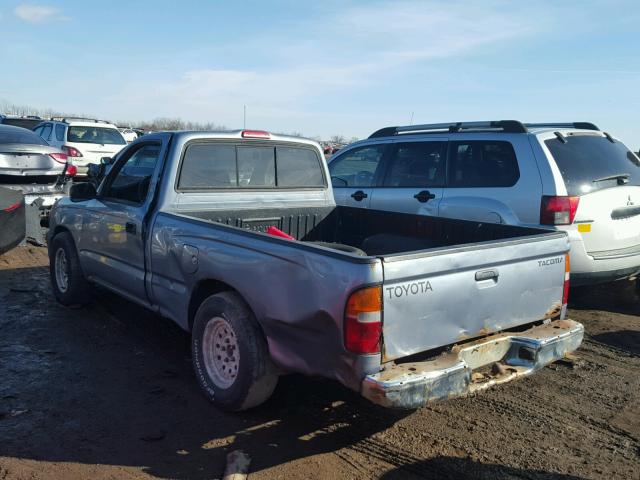 4TANL42N3WZ146082 - 1998 TOYOTA TACOMA BLUE photo 3