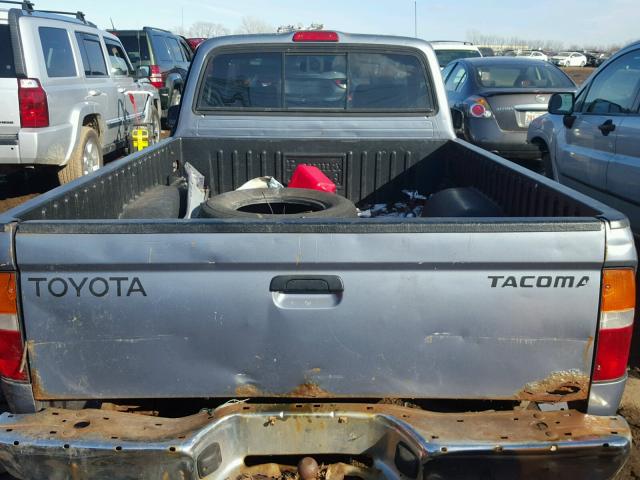 4TANL42N3WZ146082 - 1998 TOYOTA TACOMA BLUE photo 6