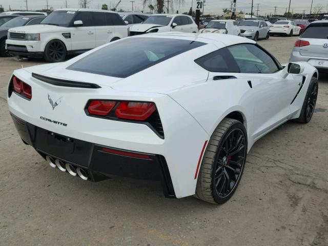 1G1YF2D78H5114629 - 2017 CHEVROLET CORVETTE S WHITE photo 4