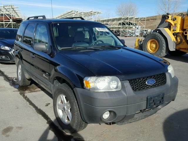 1FMCU59H77KA20506 - 2007 FORD ESCAPE HEV BLACK photo 1