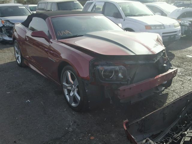 2G1FK3DJ2B9177806 - 2011 CHEVROLET CAMARO 2SS MAROON photo 1