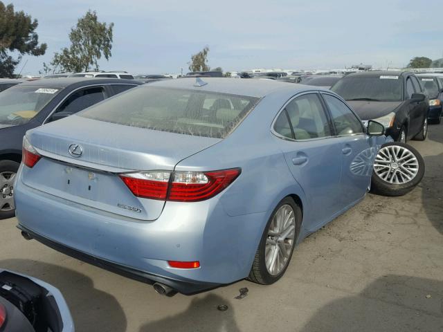 JTHBK1GG4D2045740 - 2013 LEXUS ES 350 BLUE photo 4