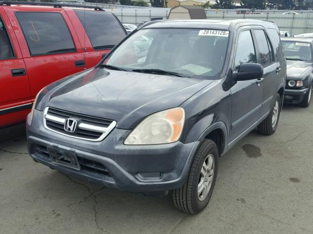 JHLRD78882C068436 - 2002 HONDA CR-V EX BLACK photo 2