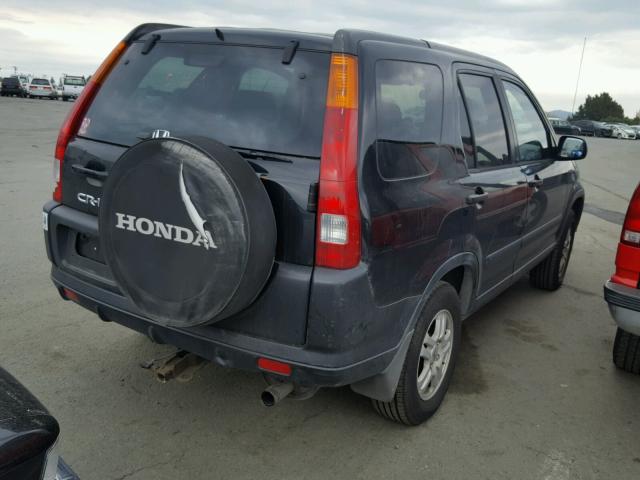 JHLRD78882C068436 - 2002 HONDA CR-V EX BLACK photo 4