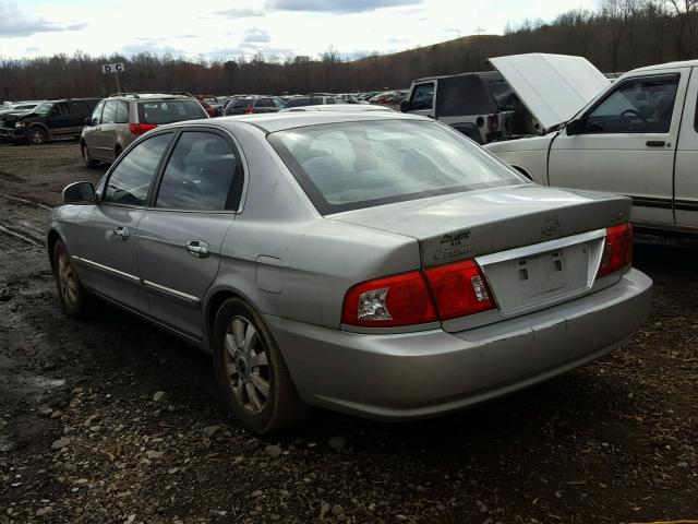 KNAGD128965438410 - 2006 KIA OPTIMA LX SILVER photo 3