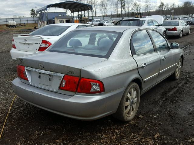 KNAGD128965438410 - 2006 KIA OPTIMA LX SILVER photo 4