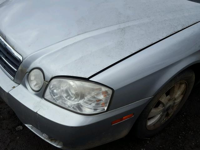 KNAGD128965438410 - 2006 KIA OPTIMA LX SILVER photo 9