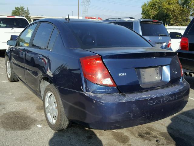 1G8AJ58F87Z167052 - 2007 SATURN ION LEVEL ლურჯი ფოტო 3