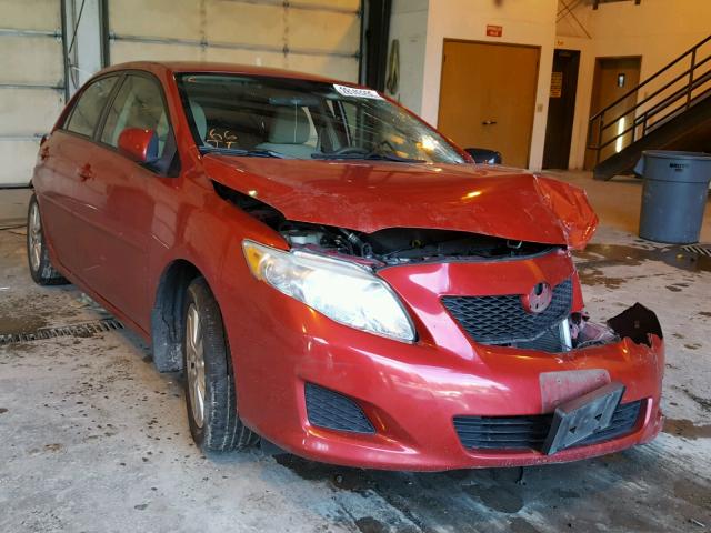 1NXBU40E59Z099657 - 2009 TOYOTA COROLLA BA RED photo 1