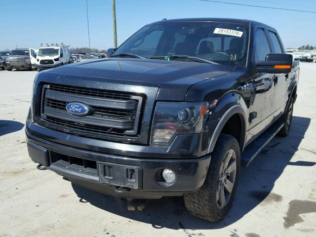 1FTFW1ETXEKD14350 - 2014 FORD F150 SUPER BLACK photo 2