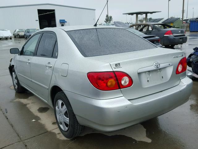 JTDBR32E932007921 - 2003 TOYOTA COROLLA CE SILVER photo 3